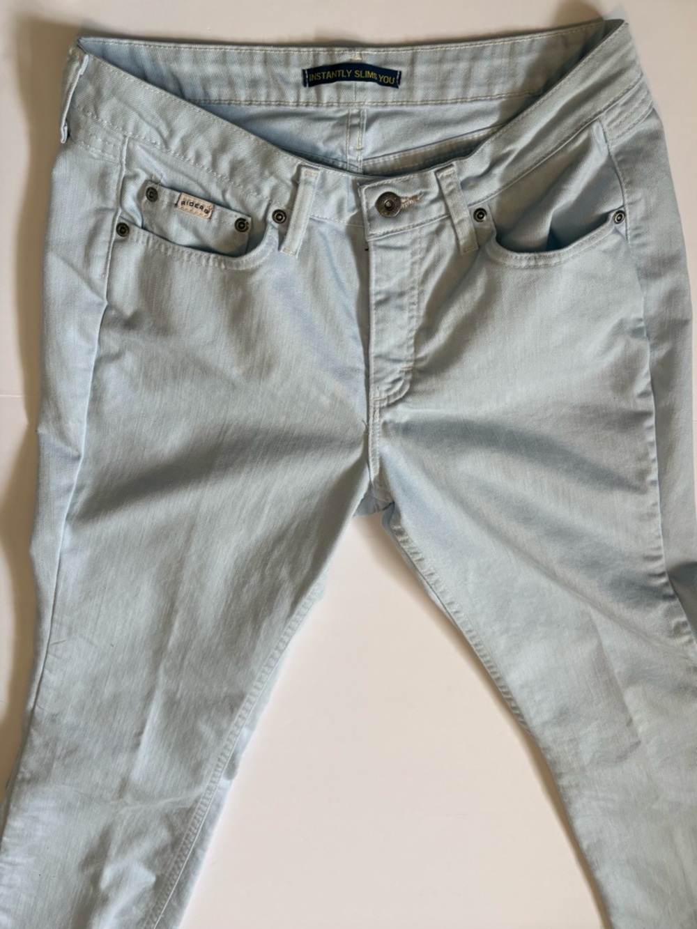 Riders by Lee Instantly Slims You Straight Leg Jeans Light Blue Sz 10P. Like new